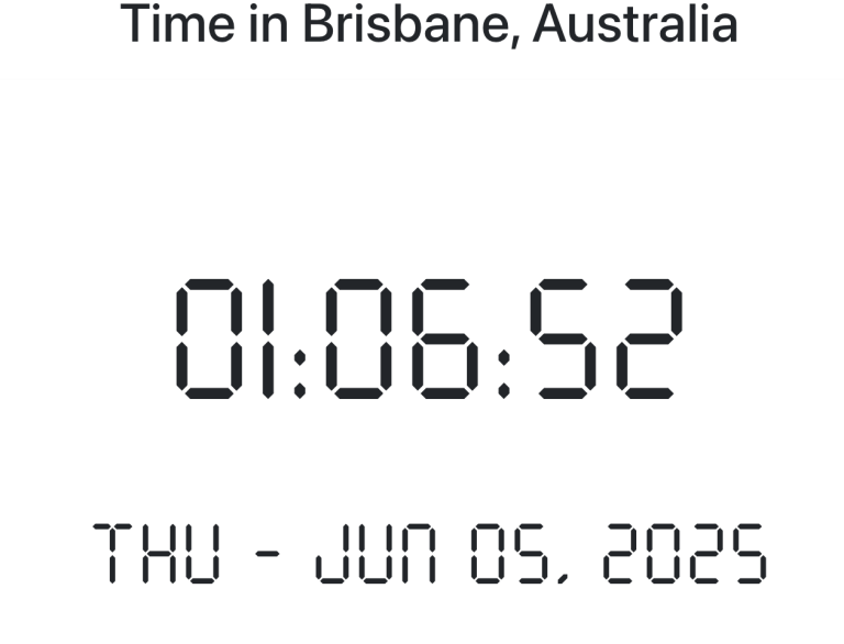 Time in Brisbane, Australia