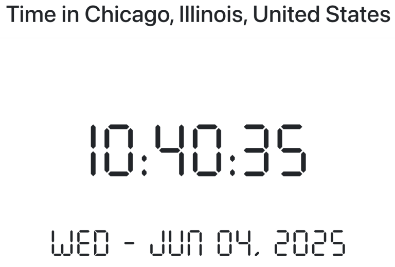 Time in Chicago, Illinois, United States