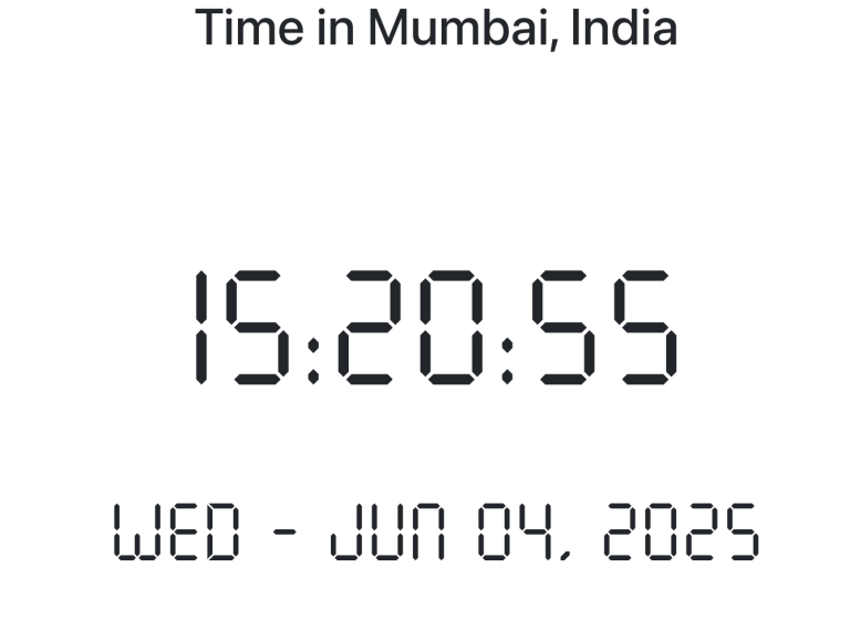 Time in Mumbai, India