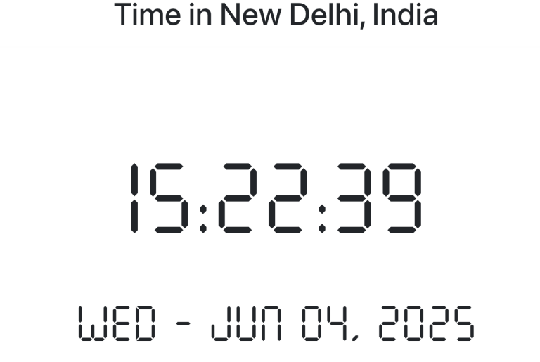 Time in New Delhi, India