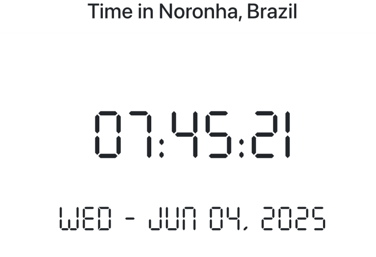 Time in Noronha, Brazil