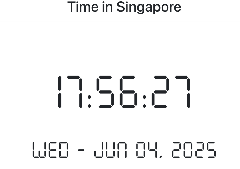 Time in Singapore